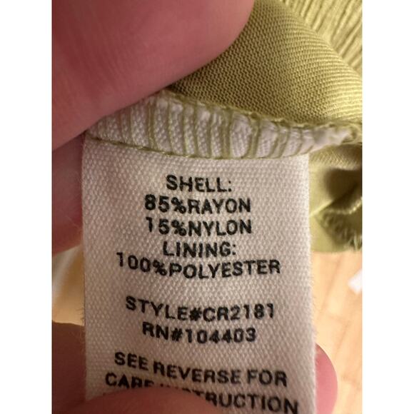 Blue Pepper Textured Flutter Sleeve Maxi Dress Yellow Green Sz Medium - Picture 4 of 5